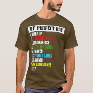 Camiseta Meus Videos games do Dia Perfeito