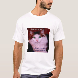 Camiseta Mew macia, mas leve sempre um rato inoperante