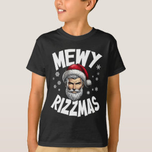 Camiseta Mewy Rizzmas Crianças Adolescentes Engraçados Feli