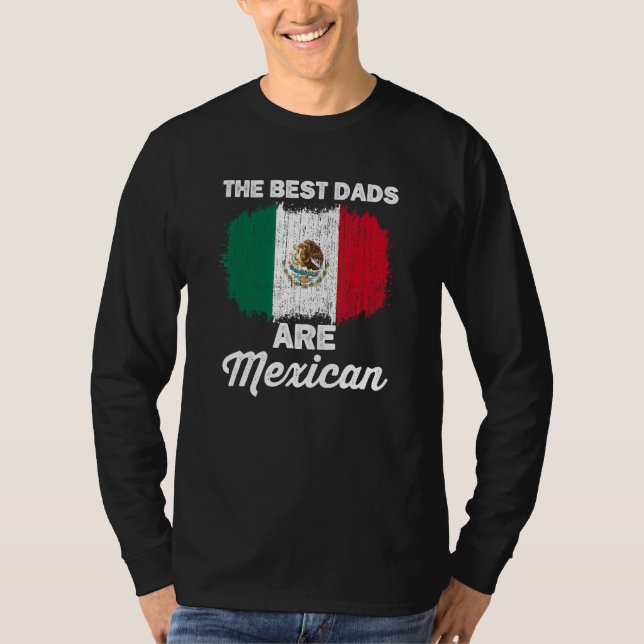 Camiseta Mexican Dad For Men Mexicana Mexico Flag Fathers D (Frente)