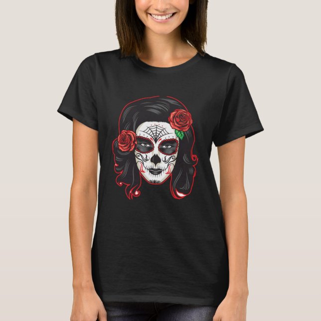Camiseta Mexican Dia de lus Muertos Calavera Day of the Dea (Frente)
