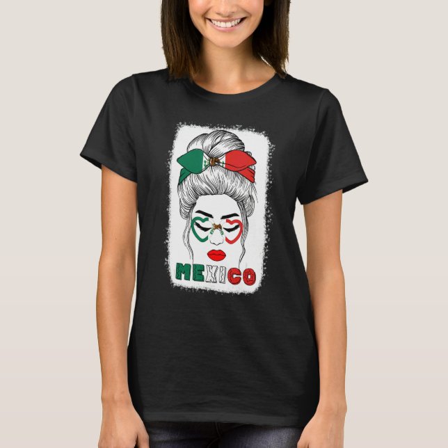 Camiseta Mexican flag 16th September Mexico Independence Da (Frente)