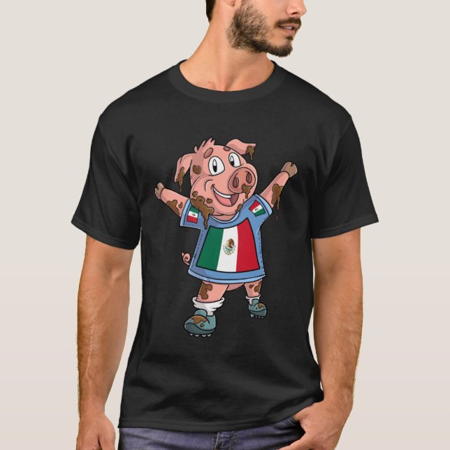 Camiseta Mexican pig fan (Frente)