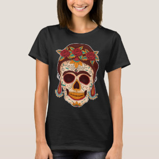 Camiseta Mexican woman skull.