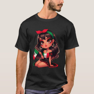 Camiseta Mexicana Chula Cabrona Chingona Mulher Mexicana