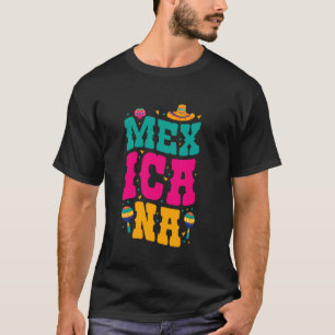 CAMISETA MEXICANA FUN MARACAS SOMBRERO ORGULHO MÉXICO