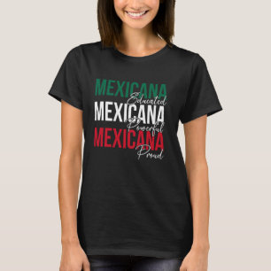 Camiseta Mexicana latina mexicana orgulhosa Mulher mexicana
