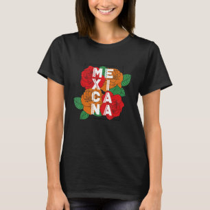 Camiseta Mexicana Mexicana Mulher Orgânica: Flor de Origem