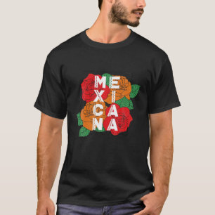 Camiseta Mexicana Mexicana Mulher Orgânica: Flor de Origem