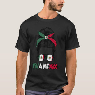 Camiseta Mexicana Miúda Mensageira Viva México Orgulho Mexi