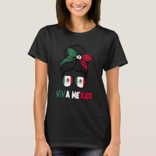Camiseta Mexicana Miúda Mensageira Viva México Orgulho Mexi