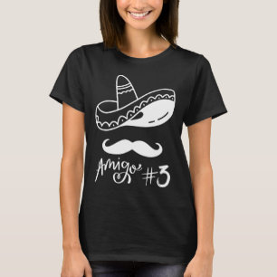 Camiseta Mexicano Amigo #3 Correspondendo Cinco De Mayo - H