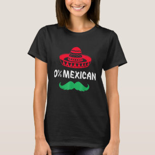 Camiseta Mexicano Com Sombrero E Bigode Feliz Cinco de