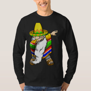 Camiseta Mexicano Dabbing Gnome Cinco De Mayo Poncho Sombre