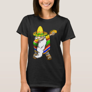 Camiseta Mexicano Dabbing Gnome Cinco De Mayo Poncho Sombre