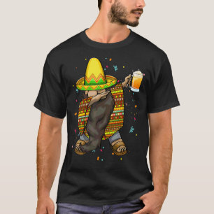 Camiseta Mexicano Dabbing Gnome Cinco De Mayo Sombrero Beer