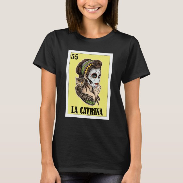 Camiseta Mexicano Engraçado - La Catrina (Frente)