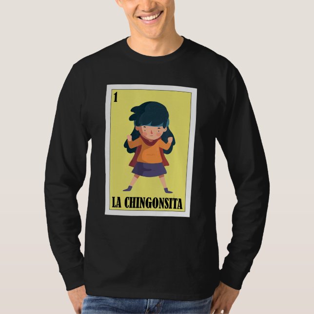 Camiseta Mexicano engraçado para crianças - La Chingonsita (Frente)