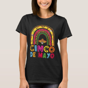 Camiseta Mexicano Fiesta Cinco De Mayo Rainbow Costume Boys