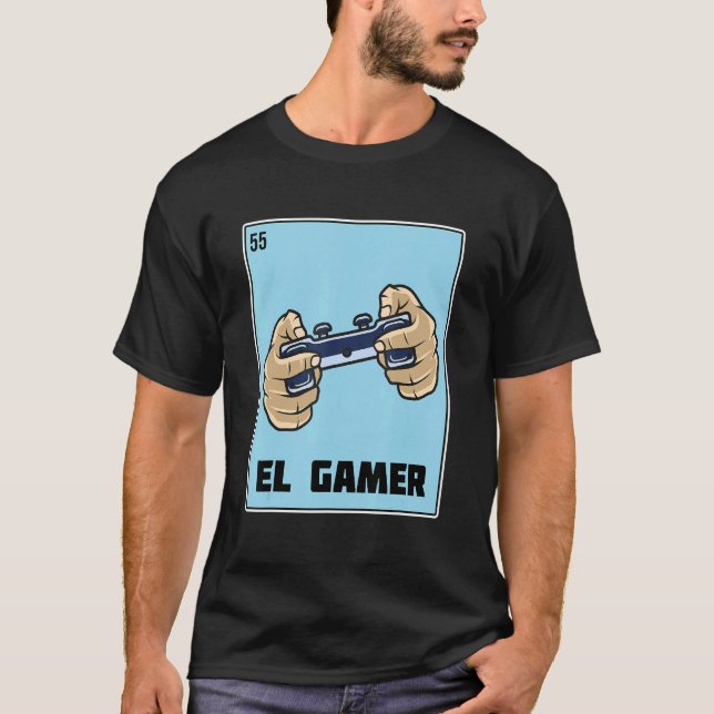 Camiseta Mexicano Hobbies El Gamer - Presente para jogos no (Frente)