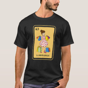 Camiseta Mexicano La Shopaholic Cartão de Bingo Tradicional