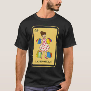 Camiseta Mexicano La Shopaholic Cartão de Bingo Tradicional