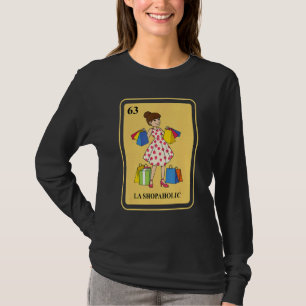 Camiseta Mexicano La Shopaholic Cartão de Bingo Tradicional