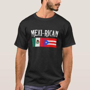 Camiseta Mexicano México Porto Rico Bandeira