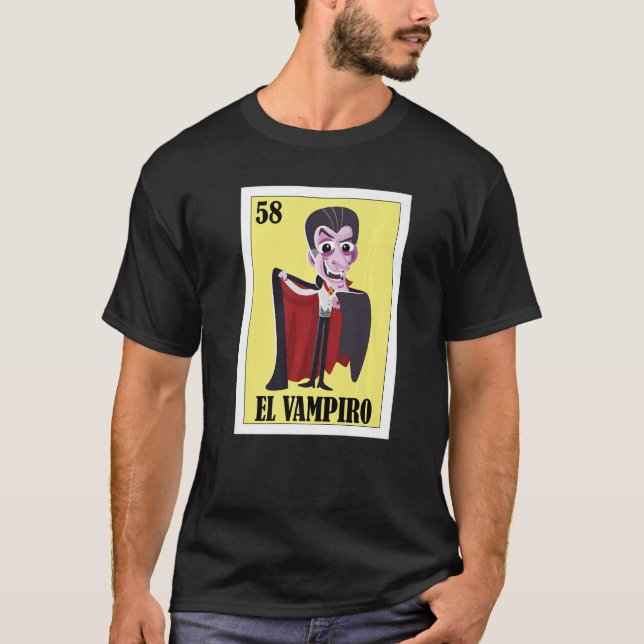 Camiseta Mexicano no Halloween El Vampiro (Frente)