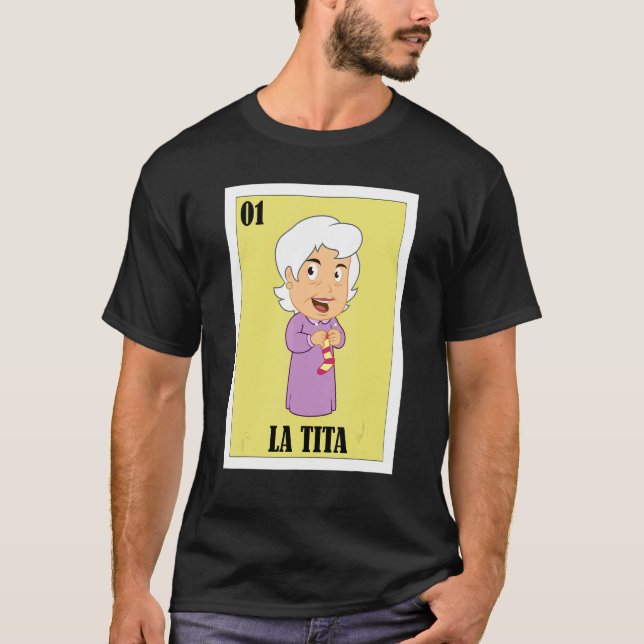 Camiseta Mexicano para a vovó La Tita 1 (Frente)