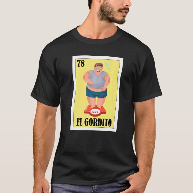 Camiseta Mexicano Para Caras Gordas El Gordito (Frente)