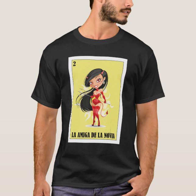 Camiseta Mexicano para Casamentos La Amiga De La Novia (Frente)