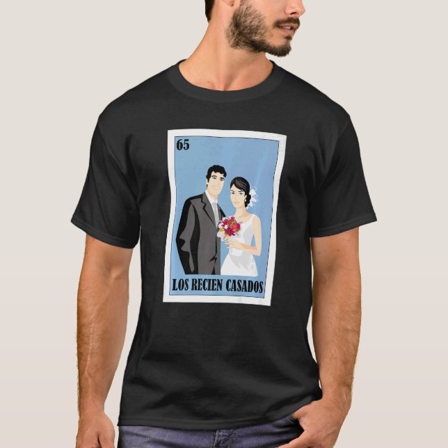 Camiseta Mexicano para Casamentos Los Recien Casados 1 (Frente)