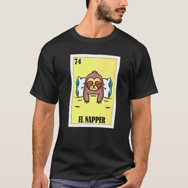 Camiseta Mexicano para Cochilo   El Napper  1 (Frente)