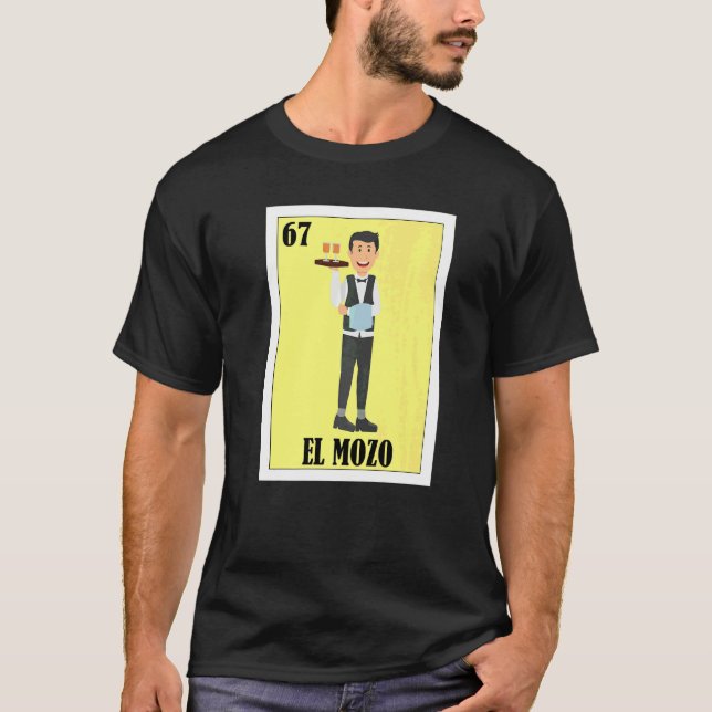 Camiseta Mexicano para meseros  El Mozo (Frente)