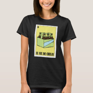 Camiseta Mexicano para o Bebendo El Six De Chelas