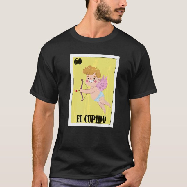Camiseta Mexicano para o Dia de os namorados Cupido 5 (Frente)