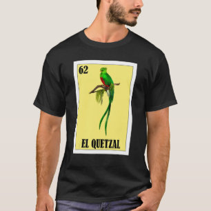 Camiseta Mexicano para Pássaro   El Quetzal