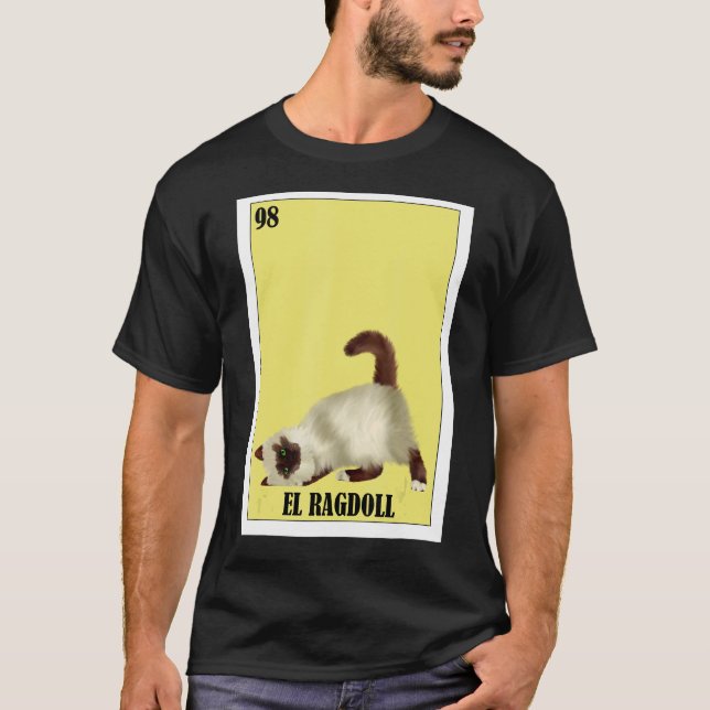 Camiseta Mexicano para Proprietários de Gato El Ragdoll (Frente)