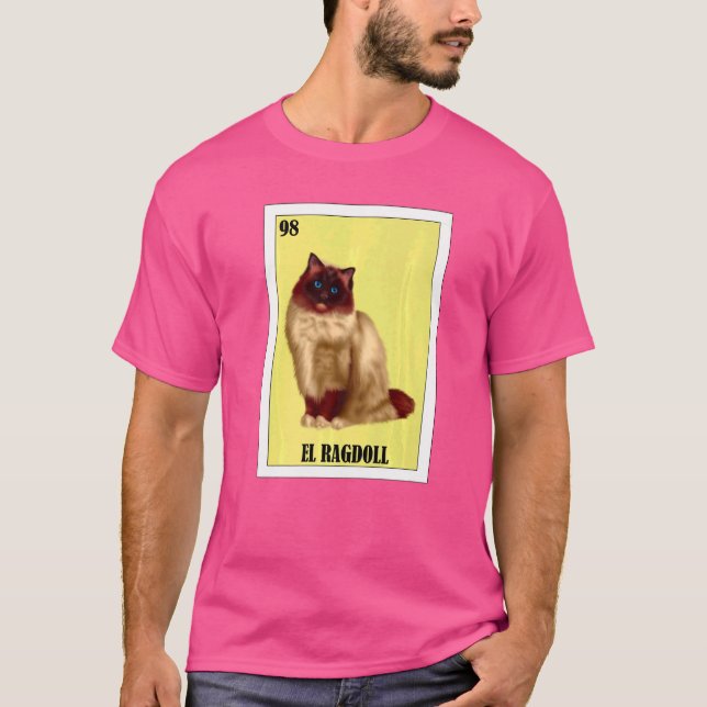 Camiseta Mexicano para Proprietários de Gato El Ragdoll 2 (Frente)