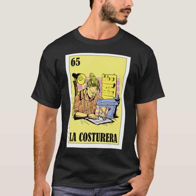 Camiseta Mexicano para Seamstress La Costurera (Frente)