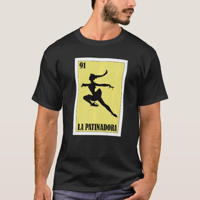 Camiseta Mexicano para Skating La Patinadora (Frente)