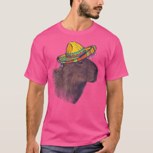 Camiseta Mexicano Sombrero Capybara Rodent Animal Funny Cap