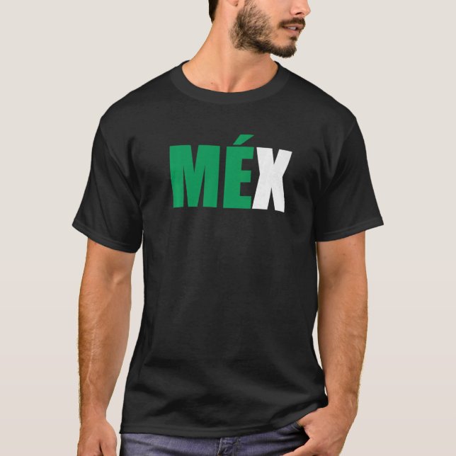 Camiseta México, 2 Partes Combo Par Para Bandeira Mexicana  (Frente)