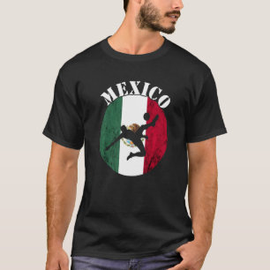 Camiseta México: Bandeira do México Equipe de futebol mexic