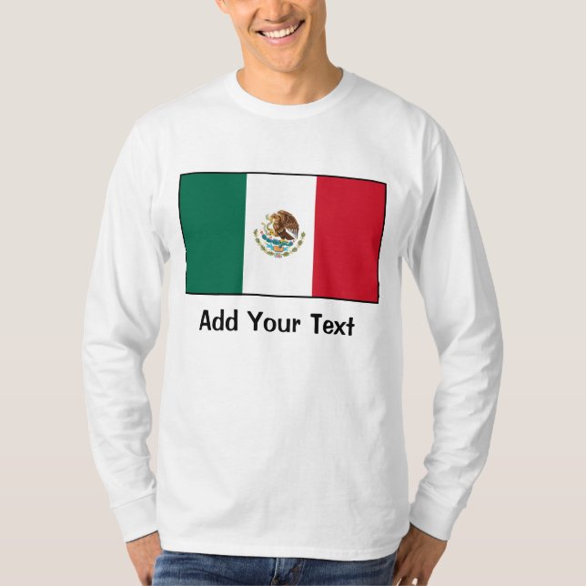 Camiseta México - bandeira mexicana (Frente)