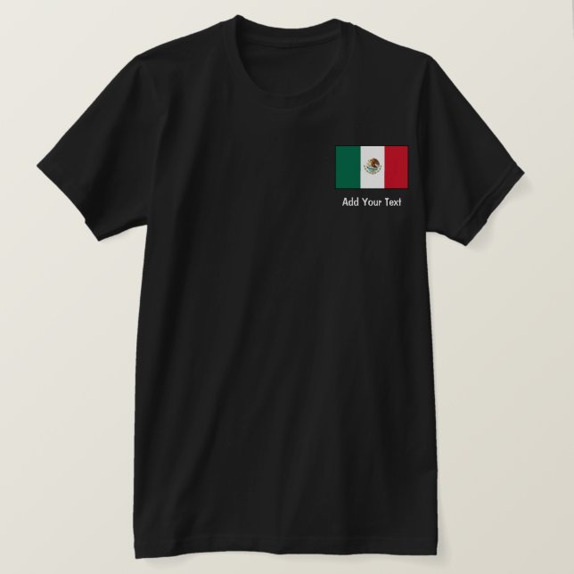 Camiseta México - bandeira mexicana (Frente do Design)