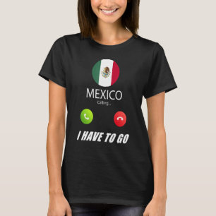 Camiseta México Bandeira Souvenir México Está Chamando