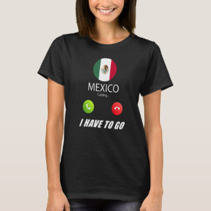 Camiseta México Bandeira Souvenir México Está Chamando
