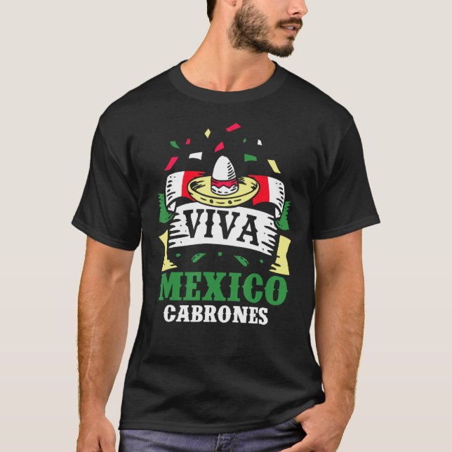 Camiseta México: Cabrones Orgulhosos do México (Frente)